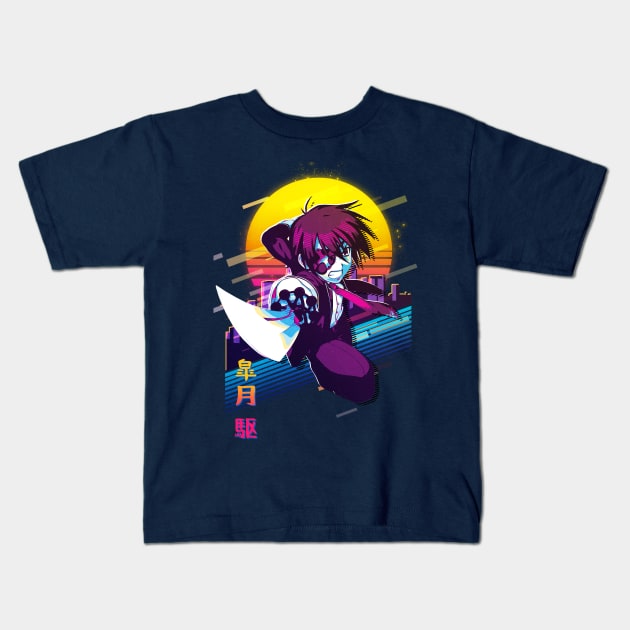 Kakeru Satsuki 11eyes Kids T-Shirt by 80sRetro